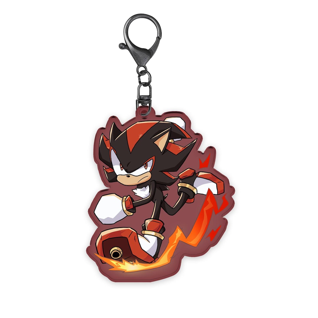 Shadow Ball Keychain Shadow the Hedgehog Keychain - Etsy