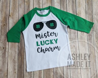 Girl Clothing St Patrick/'s Day Shirt Kids Lucky Charm Shirt Boy Clothing Lucky Charm Shirt