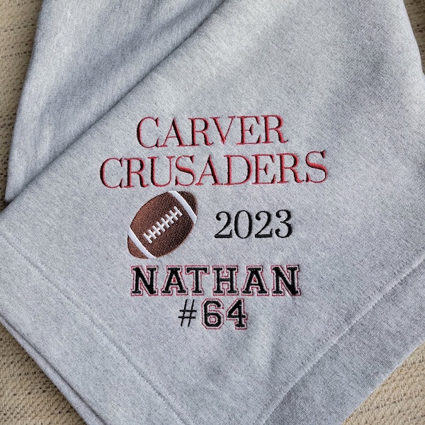Personalized Stadium Blanket, embroidered sports blanket, monogrammed, sweatshirt blanket, football blanket, soccer,basketball, senior gift