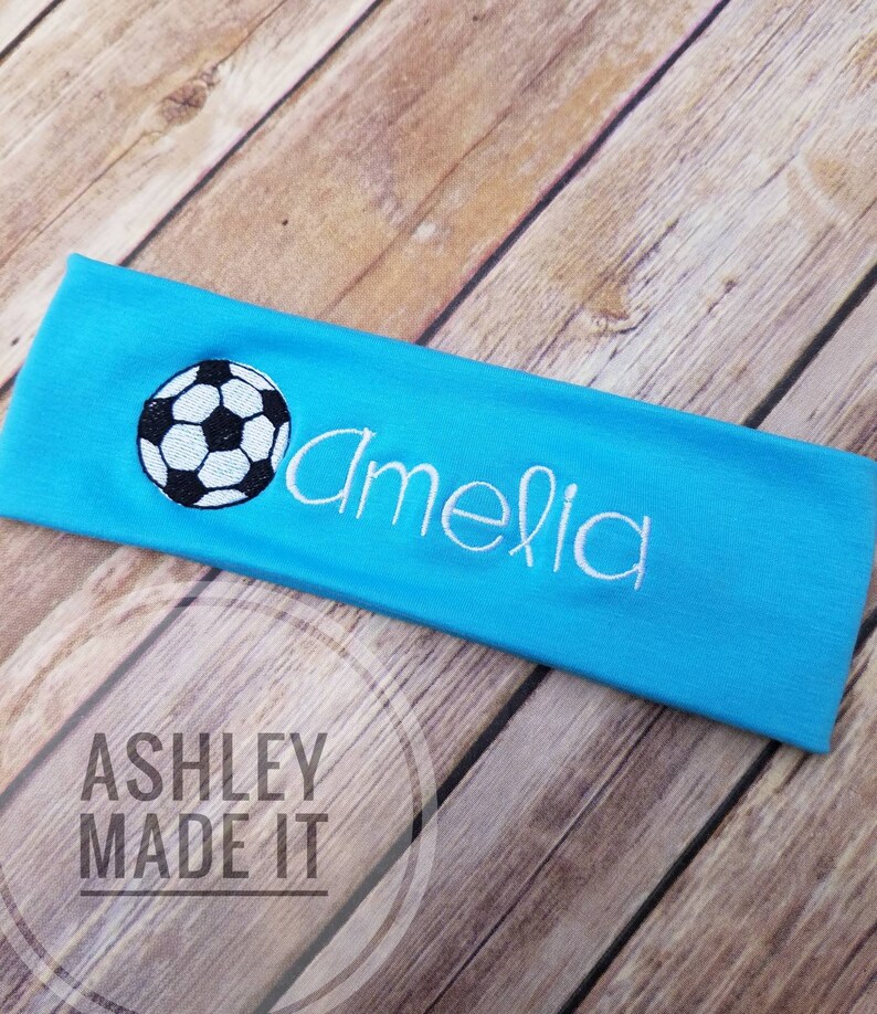 Soccer Headband Girls Sports Headband Team Gifts Team Etsy