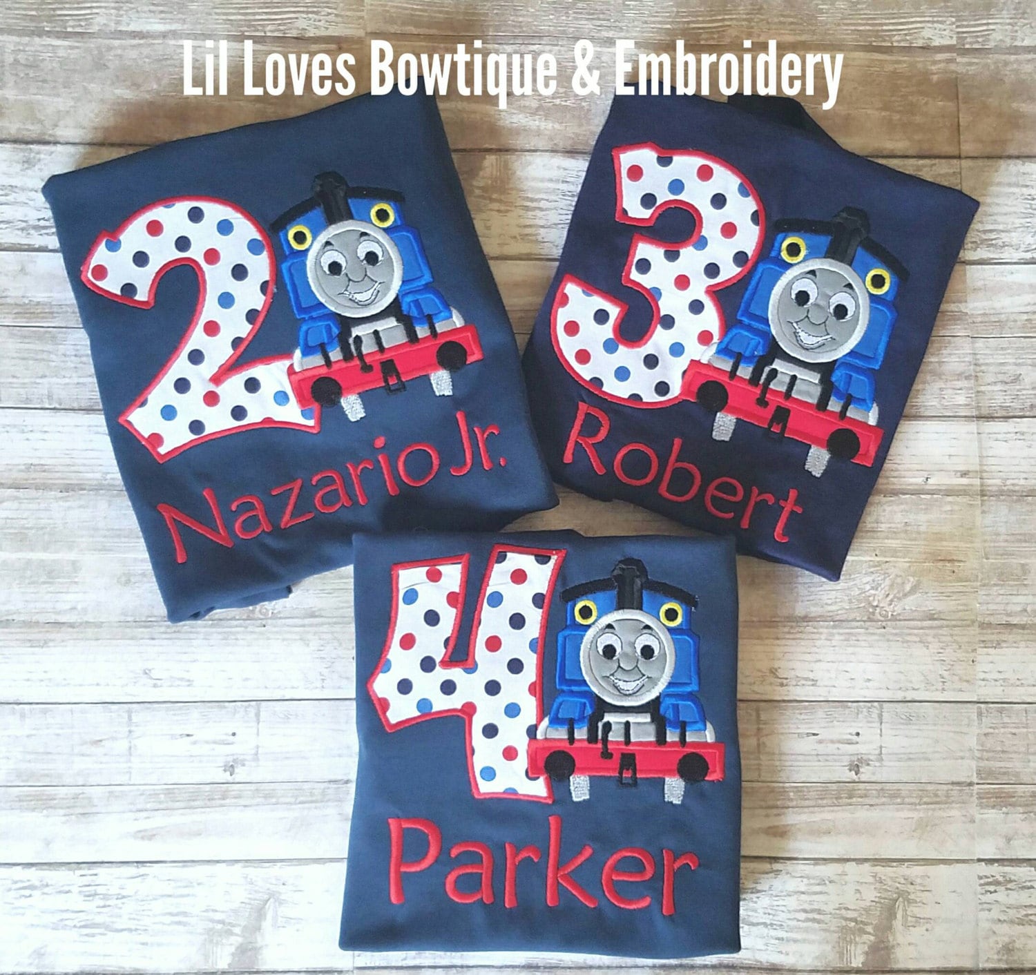 Custom Thomas The Train Birthday Shirt