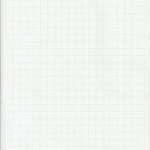 May include: A white, textured paper with a grid pattern. The grid is composed of small squares, each outlined with a subtle, dotted line. The paper has a slightly raised texture, giving it a tactile quality.