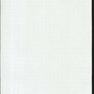 May include: A white, textured paper with a grid pattern. The paper has a subtle, embossed texture, and the grid is formed by small, evenly spaced squares. The edges of the paper are clean and straight, with a black border.