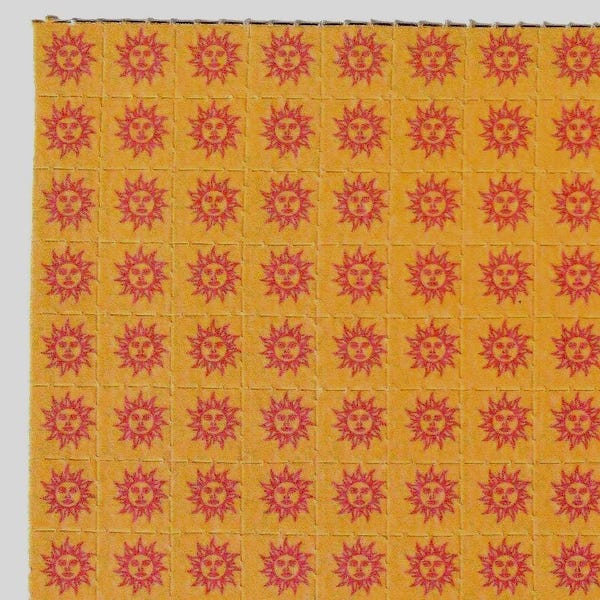 Orange SUN Blotter Art acid free – 651 Tabs, High Absorbency 300gsm Paper