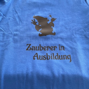 T-shirt voor de start van het schooljaar, met een plotterontwerp, tovenaar in opleiding