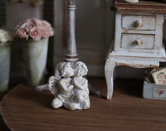 1:12 Garden Angel Statue Shabby Brocante Dollhouse Miniature