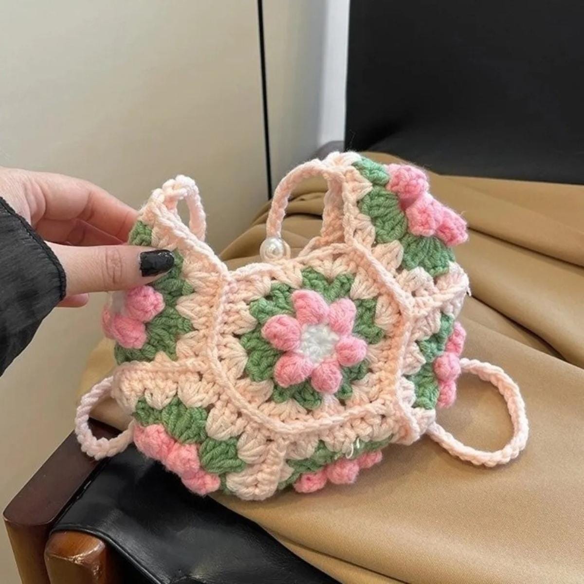 30 Boho Bag Crochet Patterns for Fringe, Florals, and Everyday Texture 12 Crochet Toddler Purse Pattern, African Flower Granny Square Bag (PDF Download)
