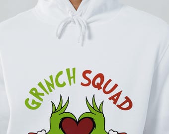 Sudadera navideña divertida del "Escuadrón Grinch"