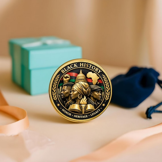 Black History Commemorative Coin, African American Heritage, Black Excellence