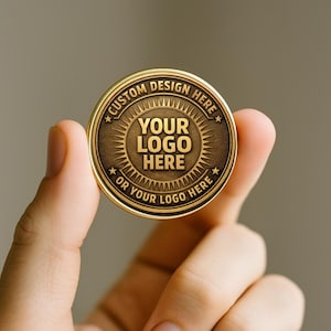 Custom Commemorative Coin, Your Logo Here Coin, Personalized Business Coin, Custom Metal Coin Gift, Corporate Event Souvenir