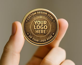 Custom Commemorative Coin, Your Logo Here Coin, Personalized Business Coin, Custom Metal Coin Gift, Corporate Event Souvenir