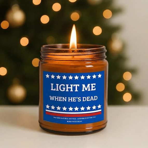 Soy Candle, Political Statement, Funny Gift, Liberal Activist Decor (9oz Jar)