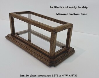 Display case 12x4x5 tall with a mirrored floor #PP24027