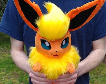 Pokemon Flareon Felpa hecha a mano HECHO A PEDIDO Etsy Mexico