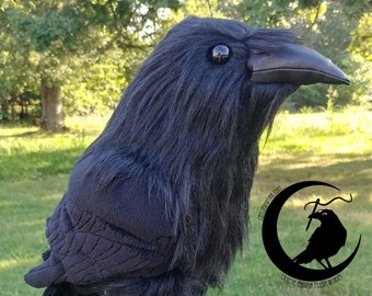 Raven Plush Sewing Pattern and Tutorial PDF