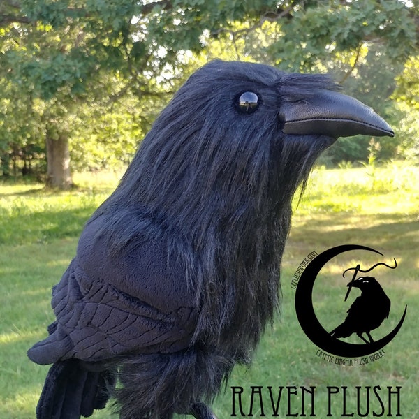 Raven Plush Sewing Pattern and Tutorial PDF