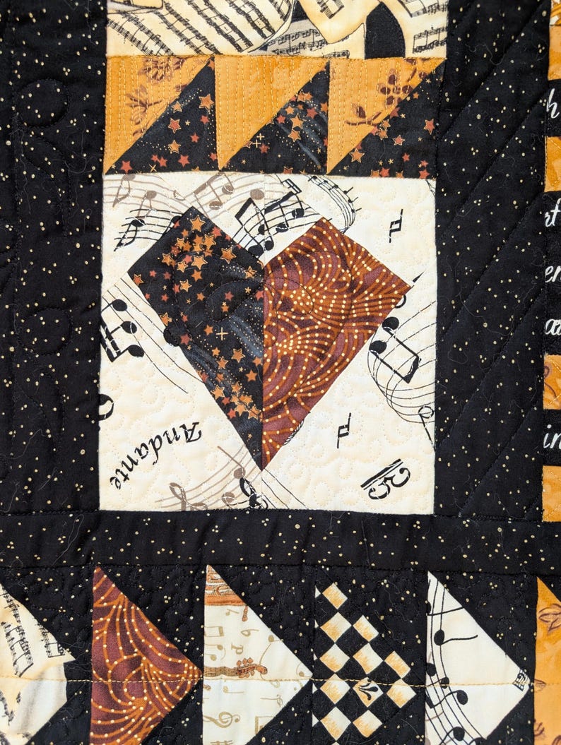 Music Themed Quilt - Etsy