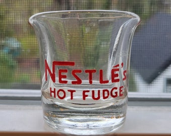 Vintage Small ACL Restaurant or Diner Nestle's Hot Fudge Mini Server