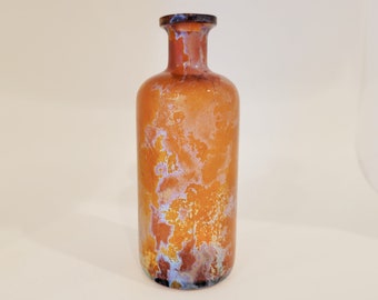 Antique Amber Medicine Bottle Parke Davis Drug Co. Circa 1900 Super Iridescence