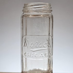 Small Antique Candy Bottle Morse's Chicago