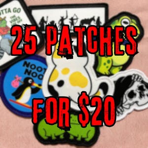 25 Patches for 20 dollars | Sublimation Iron On Patch Bundle | Anti ICE Activist Morale Punk Patches for Jackets,ANTIFA Bulk Wholesale Patch