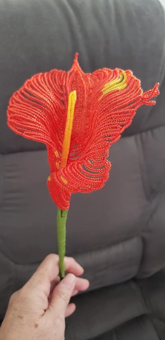 Calla Lily Bead Flower Pattern - Etsy