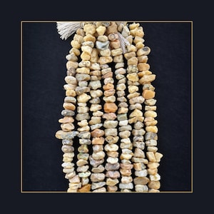 Raw Ethiopian Opal Rough Beads Strand, Natural White Fire Opal Nugget, Genuine Unpolished Gemstone, October Birthstone Artisan