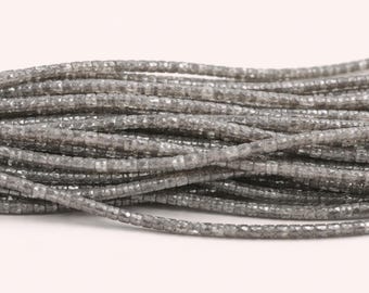 Natural Grey Diamond Barrel Beads 2.5-5.5 Carat 4 Inch Strand AAA Faceted Salt Pepper Loose Diamonds Jewelry Making Supply
