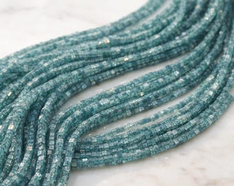 Natural Blue Diamond Cube Faceted Beads 2.5-4 Carat 4 Inch Strand AAA Quality Genuine Loose Diamonds Jewelry Making Supply