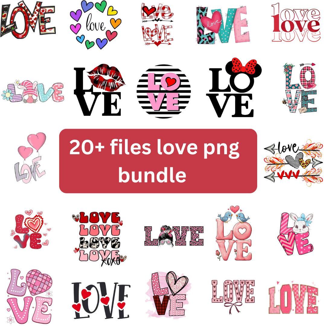 Valentine's Day Love PNG Clipart Bundle | 20+ Graphics (instant ...
