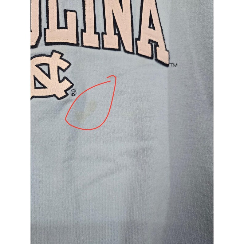 TSI Sportswear North Carolina Tar Heels Carolina Blue Crewneck Sweatshirt XL image 2