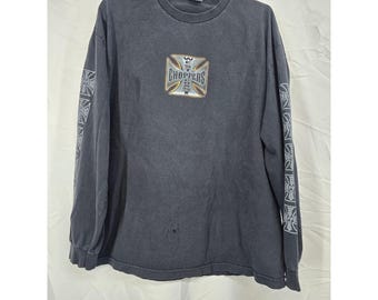 West Coast Choppers Sweatshirt: Y2K Biker Style Long Sleeve - Etsy