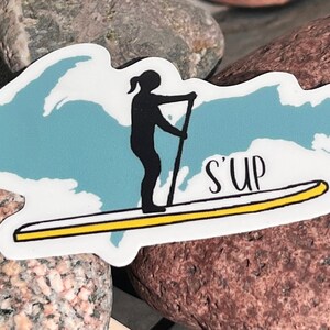 Upper Peninsula vinyl sticker | sticker | Michigan | decal |  UP | SUP | stand up paddleboard | paddle | paddleboard | water sports