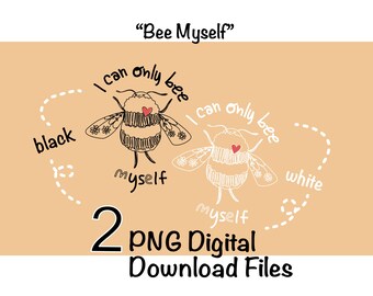 Line Art Bee PNG Digital Download Files, Insect Coquette Bug Lover Art