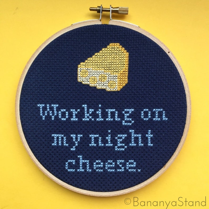 Working on My Night Cheese 30 Rock Quote Modern Funny | Etsy