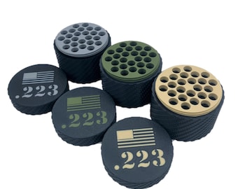Pocket Ammo Puck Container - .223 Remington - 25 Rounds: