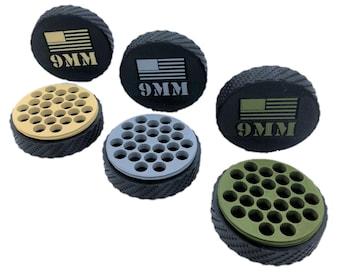 Pocket Ammo Puck Container - 9mm - 25 Rounds: