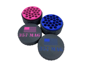 Pocket Ammo Puck Container - 357 Mag - 25 Rounds: