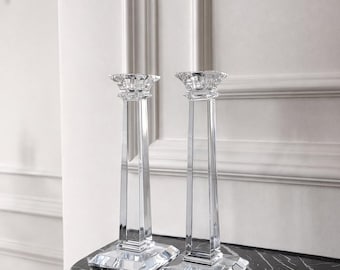 Kristallen kandelaars van Tiffany & Co (paar)