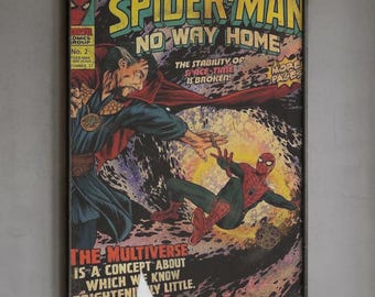 Spider-Man No Way Home Art Print - Vintage Comic Style Poster, Multiverse Marvel Decor, Retro Superhero Fan Gift