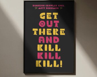 Dungeon Crawler Carl Poster - Matt Dinniman DDC Art Print, LitRPG Decor - DDC Poster