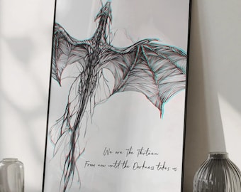 Throne of Glass The Thirteen Poster - We Are The Thirteen Bookish Art Print - ToG Wall Art, Fireheart Poster