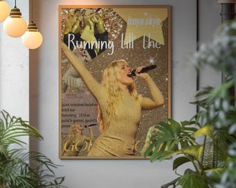 Freya Skye Golden Poster | Aesthetic Singer Wall Art | Pop Star Concert Print | Trendy Music Decor