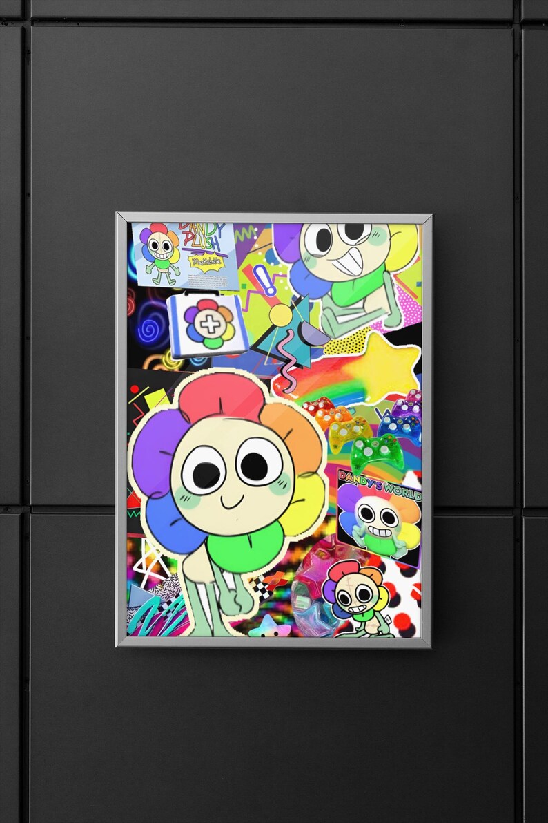 Dandys World Poster Roblox Aesthetic, Colorful Gamer Wall Art, Dandy ...
