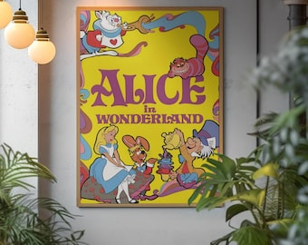不思議の国のアリスのポスター ヴィンテージディズニー映画ポスター