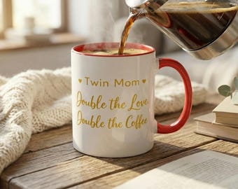 Twin Mom Mug I Personalized Kids Cup, Mother's Day Gift
