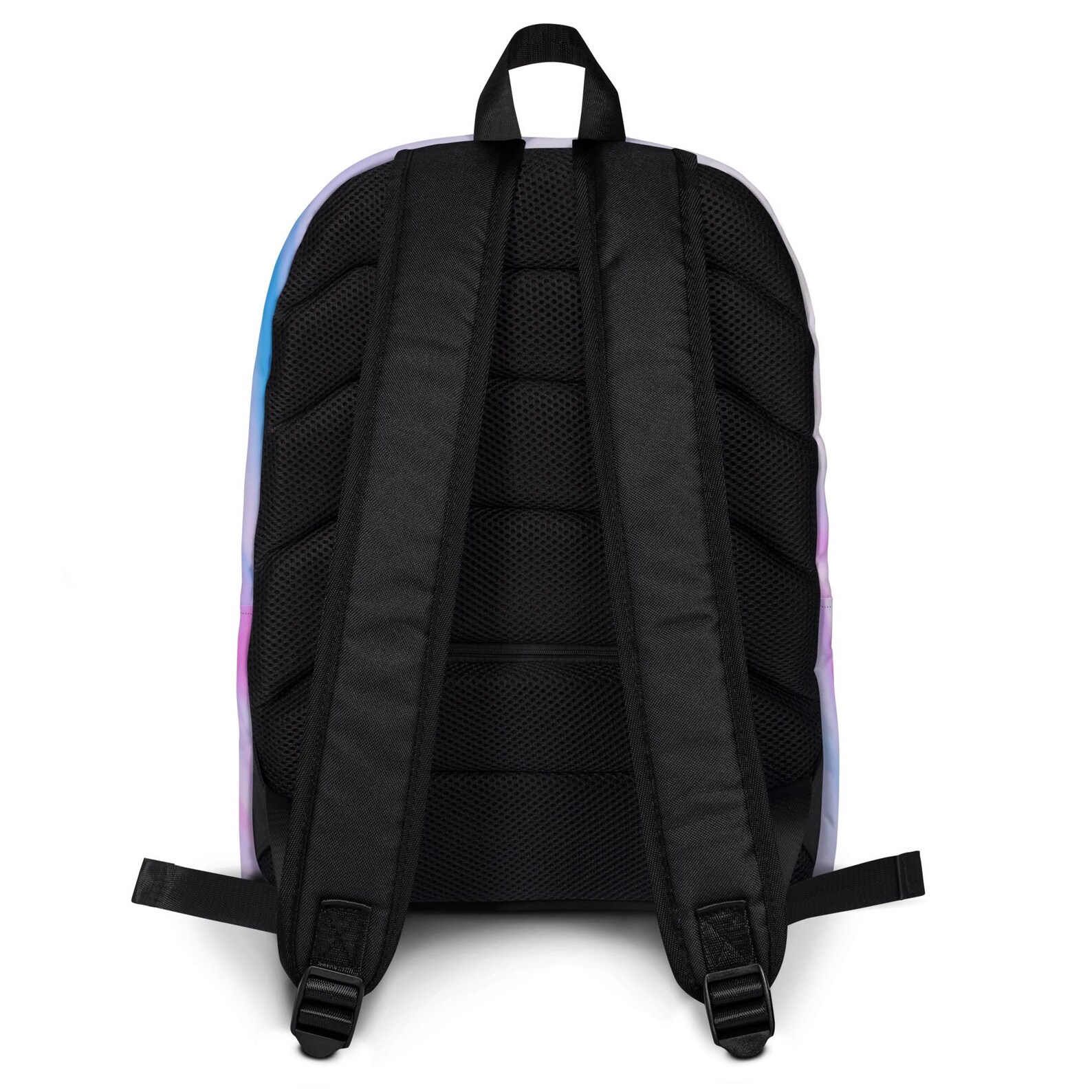 Close-up of the backpack's interior lining and laptop compartment