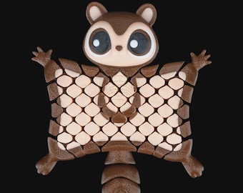 Flying Squirrel Keychain