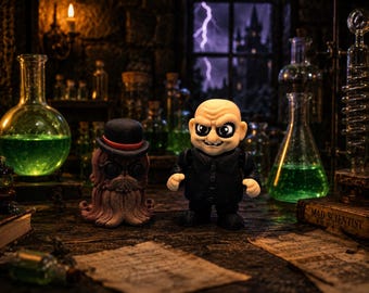 The Addams Family Set Figurines Desk Buddy Purse Charm Decor Lurch Wednesday Keychain Thing Pugsly