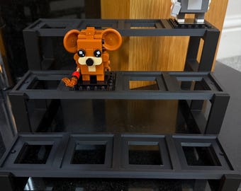 Lego brickheadz display stand, holds 12 brickheadz